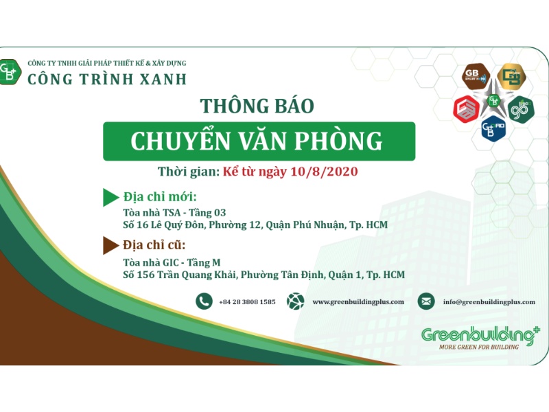 Mẫu thông báo chuyển địa điểm văn phòng số 2